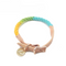 comfortable rainbow dog collar